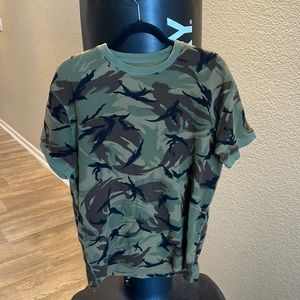 Camo Polo Waffle Shirt